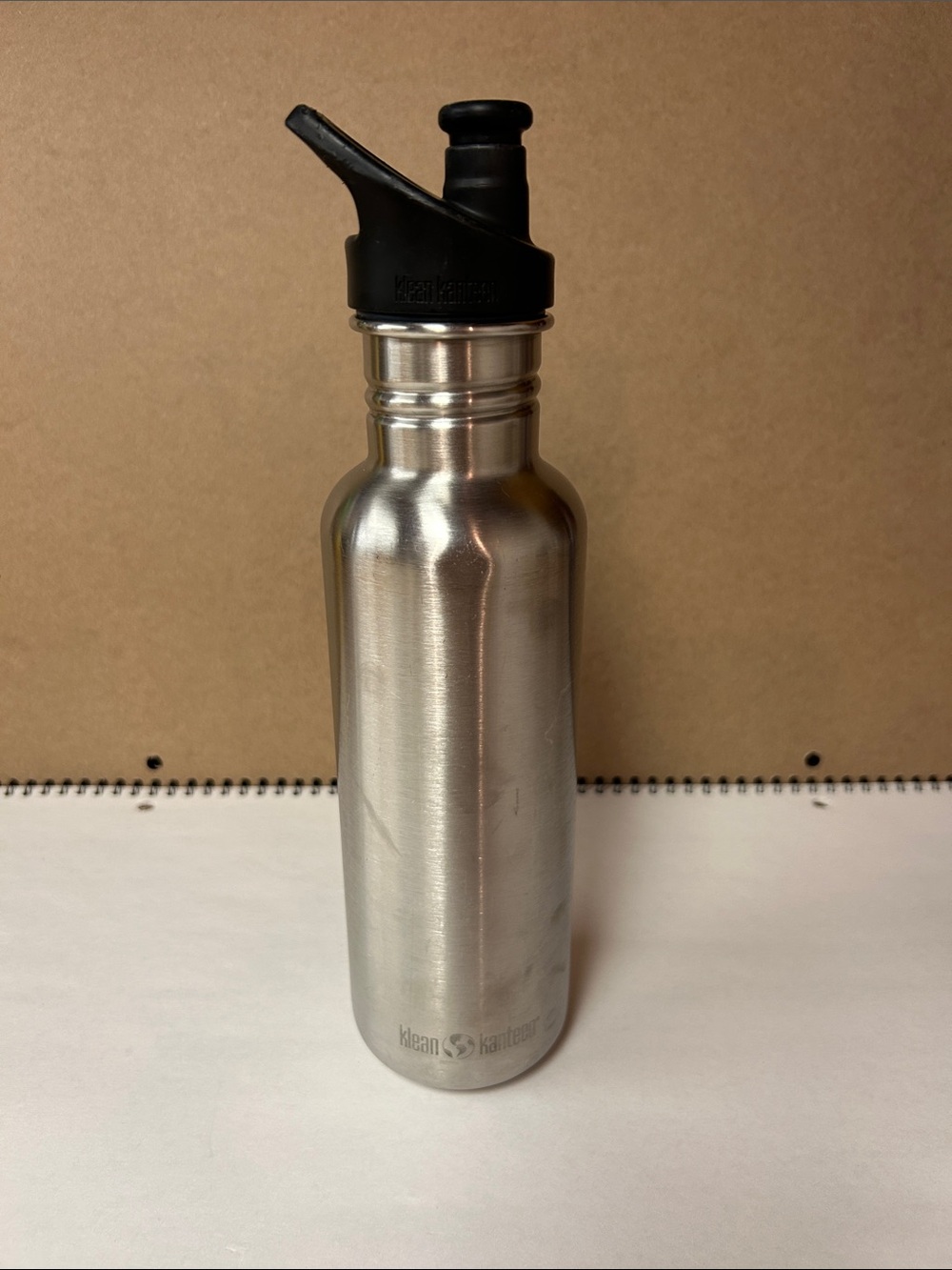 Klean Kanteen Stainless Steel Bottle with Black Sport Cap